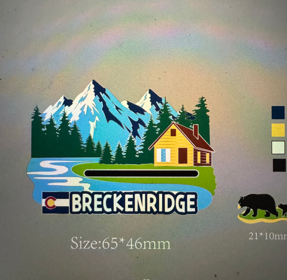 Mountain Style Breck Bear + Cub Magnet-Item# Mag 7253 (288 Per Carton)