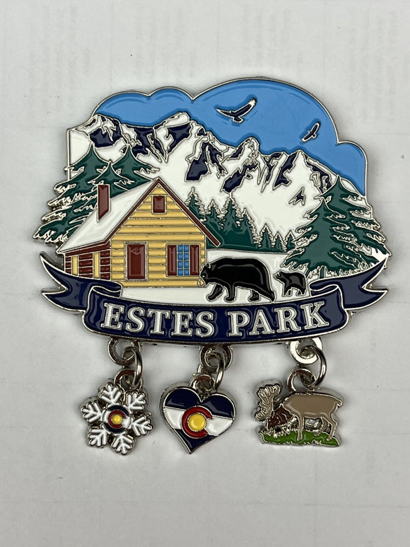 Estes Park 3 Charm Magnet- Item# Mag 7338 (12 Per Pack)