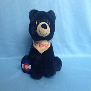 Custom Plush Black Bear- 60 Min Qty