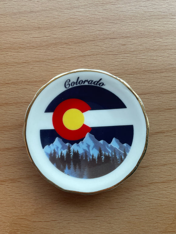 Colorado Ceramic Plate Mag- Item# Plate 7659 (24 Per Pack)