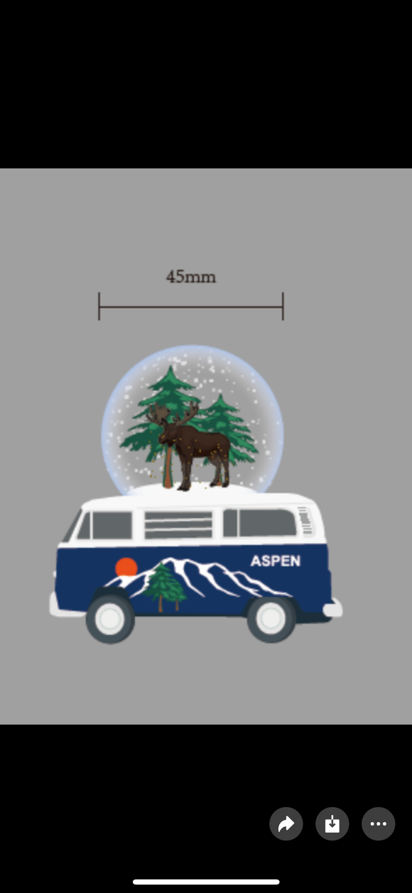 R&R Sports Aspen Snowglobe Bus- Item# Globe 7208 (72 Per Master Carton)