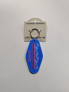 CO Motel Keychain Retro-Item# Key 7031 (12 Per Pack)