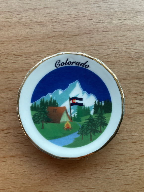 Colorado Ceramic Plate Mag- Item# Plate 7642 (24 Per Pack)