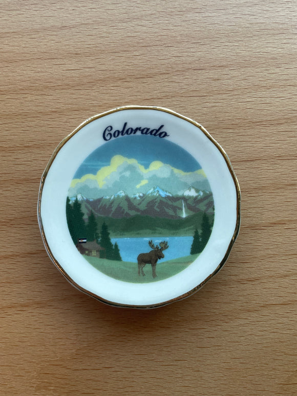 Colorado Ceramic Plate Mag- Item# Plate 7628 (24 Per Pack)