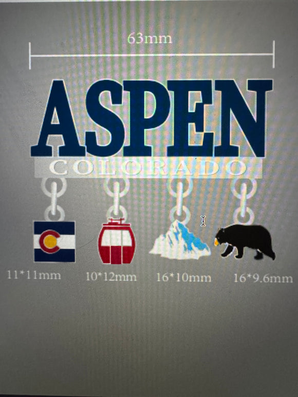 R&R Sports Aspen 4 Charm Magnet-Item# Mag 7154 (288 Per Carton)