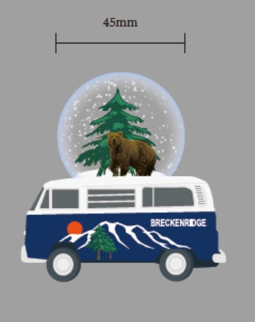 Breckenridge Snowglobe Bus- Item# Globe 7291 (72 Per Master Carton)