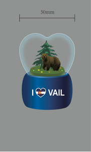 R&R Sports Vail Snowglobe Heart- Item# Globe 7215 (72 Per Master Carton)
