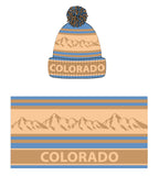 Colorado Beanie Beige- Item# “Hat 3759” (6 Per Pack)