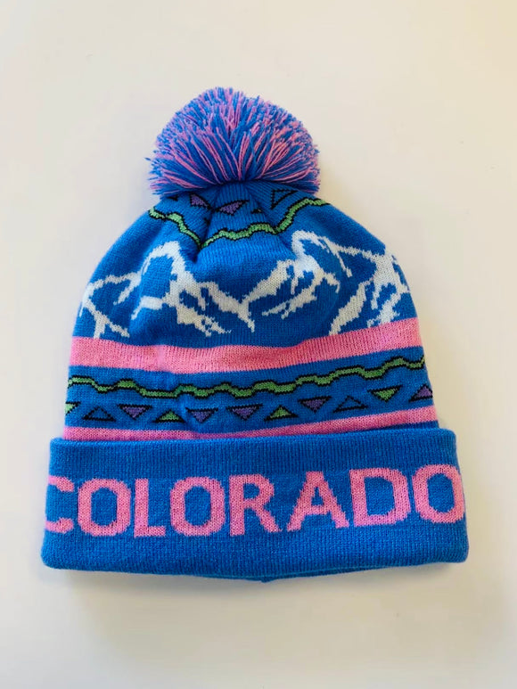 Colorado Beanie Retro- Item# “Hat 3797” (6 Per Pack)