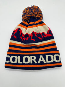 Colorado Beanie Bronco- Item# “Hat 3742” (6 Per Pack)