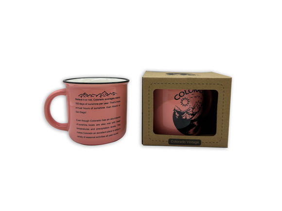 6oz Mug Sun Pink- Item# Mug 2141 (12 Per Pack)