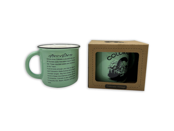 6oz Mug MTN Mint- Item# Mug 2073 (12 Per Pack)