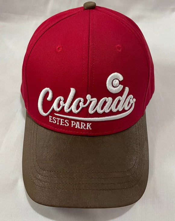 Cap “Estes Park” Red- Item# Cap 2257 (12 Per Pack)