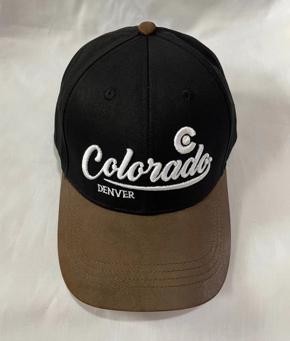 Cap “Denver” Black- Item# Cap 2240 (12 Per Pack)