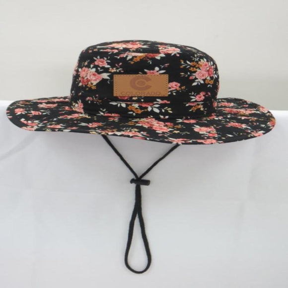 Bucket Hat Floral Patch- Item# 3451 (6 Per Pack)