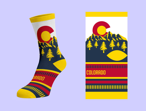 Colorado Sock MTN 5: Item# “Sock 8472” (6 Per Pack)