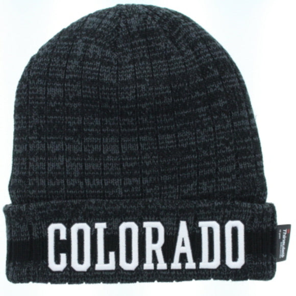 Colorado Thinsulate Beanie Black- Item# Thin 4656 (6 Per Pack)