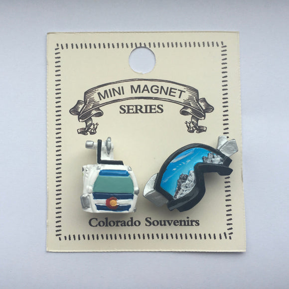 Colorado Mini Magnet Gondola & Goggles