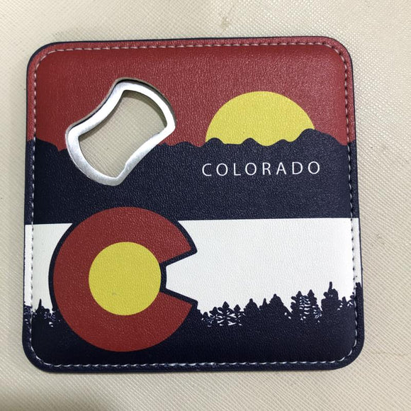 Colorado Coaster Sunset With Bottle Opener- Item#: Coaster 8182 (12 Pack)