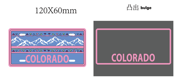 Colorado License Magnet Retro- Item# Plate 3957 (12 Per Pack)