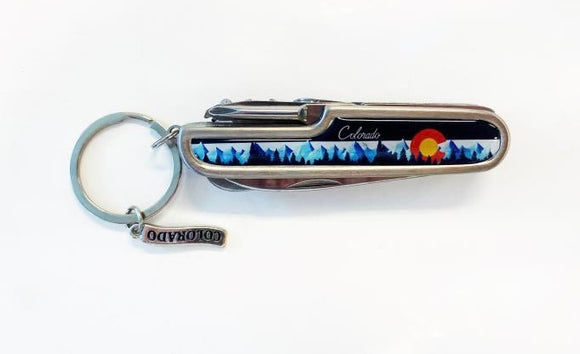Colorado Bottle Opener Pocket Knife Keychain- Item# “Pocket 5982” (12 Per Pack)