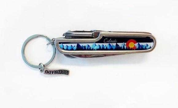 Colorado Pocket Knife Keychain- Item# “Keychain 5982” (12 Per Pack)