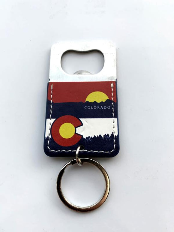 Colorado Sunset Bottle Opener Keychain- Item #:Key 8175 (12 Pack)