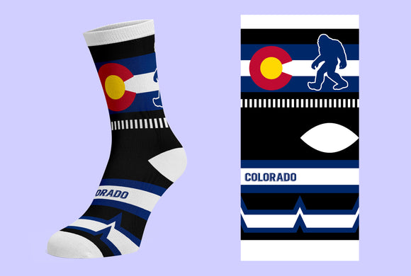 Colorado Sock Big Foot: Item# “Sock 8496” (6 per pack)