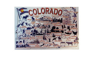 Colorado Map Foil Magnet- Item# Mag 9868 (12 Per Pack)