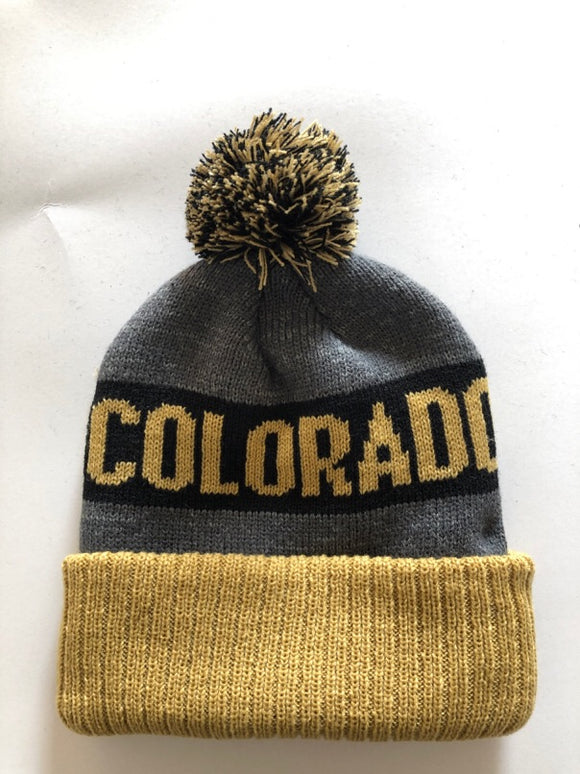Colorado Gold Beanie: item# Hat 7048 (6 Per Pack)