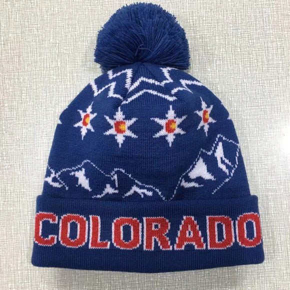 Colorado Beanie Snowflake- Item# “Hat 3803” (6 Per Pack)