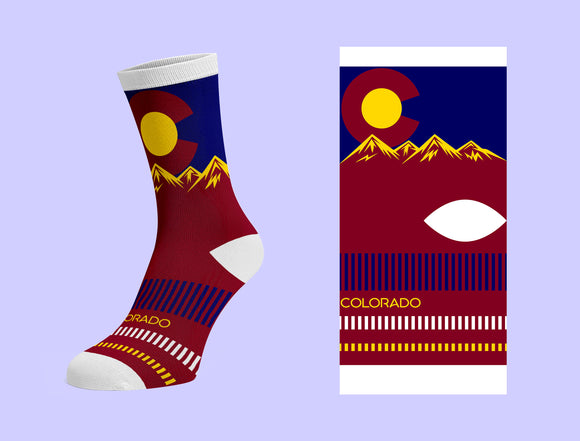 Colorado Sock MTN 3: Item# “Sock 8458” (6 Per Pack)