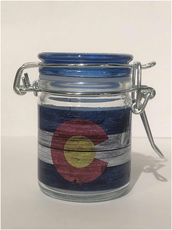 Colorado Stash Jar “Woodgrain”- Item #: Jar 8243 (12 Pack)