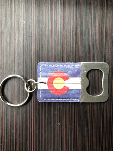 Colorado Opener Woodgrain Keychain-Item#: Key 4007 (12 Per Pack)