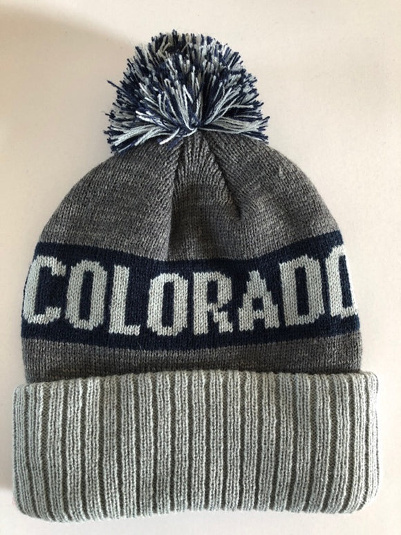 Colorado Grey Beanie: Item# 7031 (6 Per Pack)