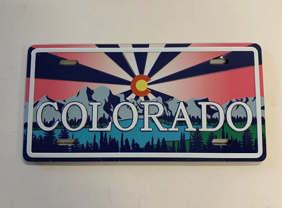 Colorado License Magnet Sunset- Item# Plate 3919 (12 Per Pack)