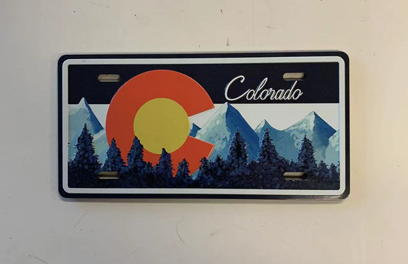 Colorado License Magnet MTN- Item# Plate 3896 (12 Per Pack)