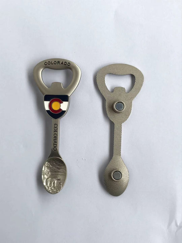 Colorado Magnetic Bottle Opener Spoon- Item # Spoon 8922 (12 Per Pack)